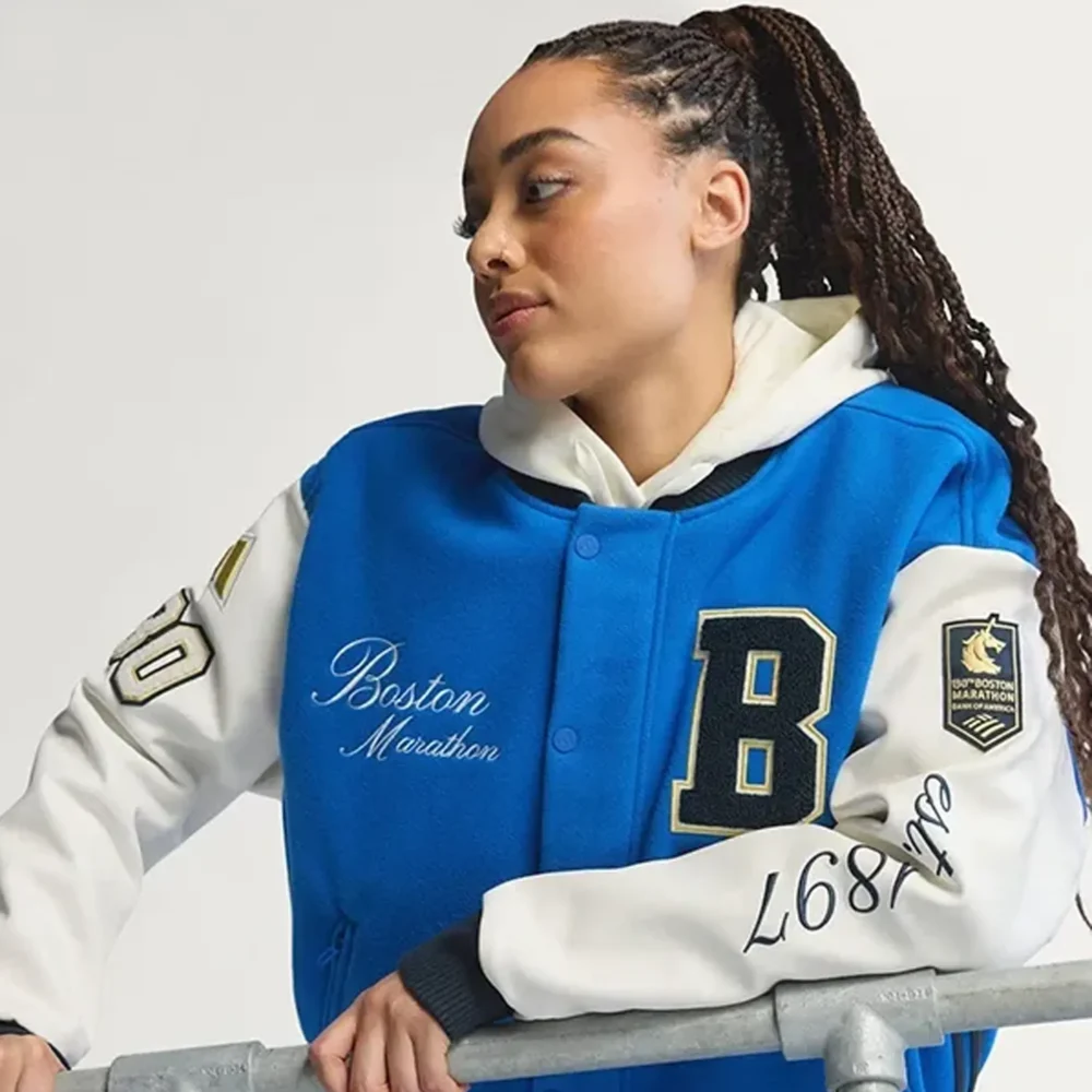 Adidas Boston Marathon 26 Varsity Jacket