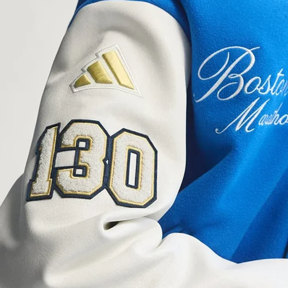 Adidas Boston Marathon 26 Varsity Jacket Logo