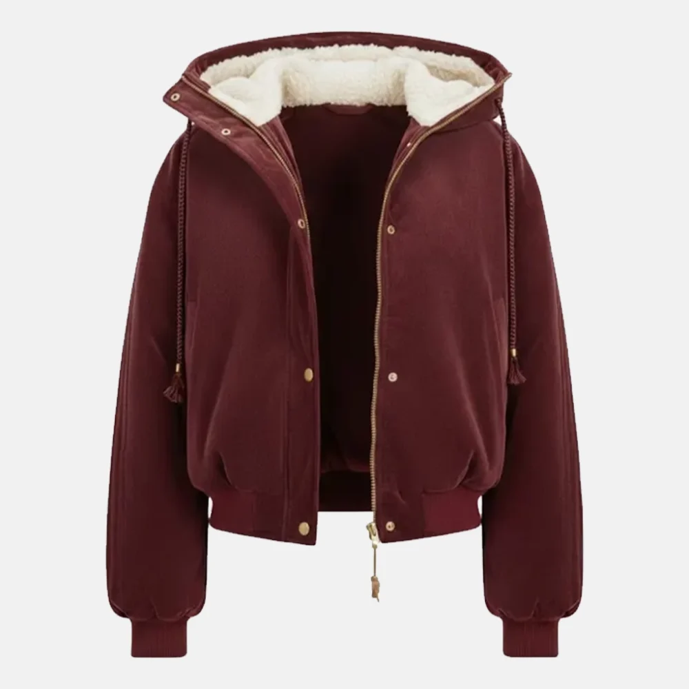 Adidas CNY Maroon Hooded Jacket