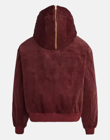 Adidas CNY Maroon Hooded Jacket Back