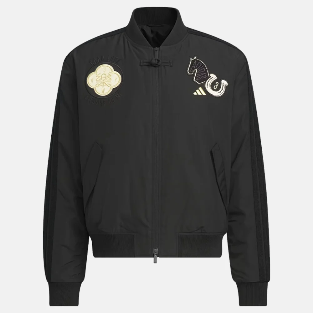 Adidas Chinese New Year Black Padded Bomber Jacket