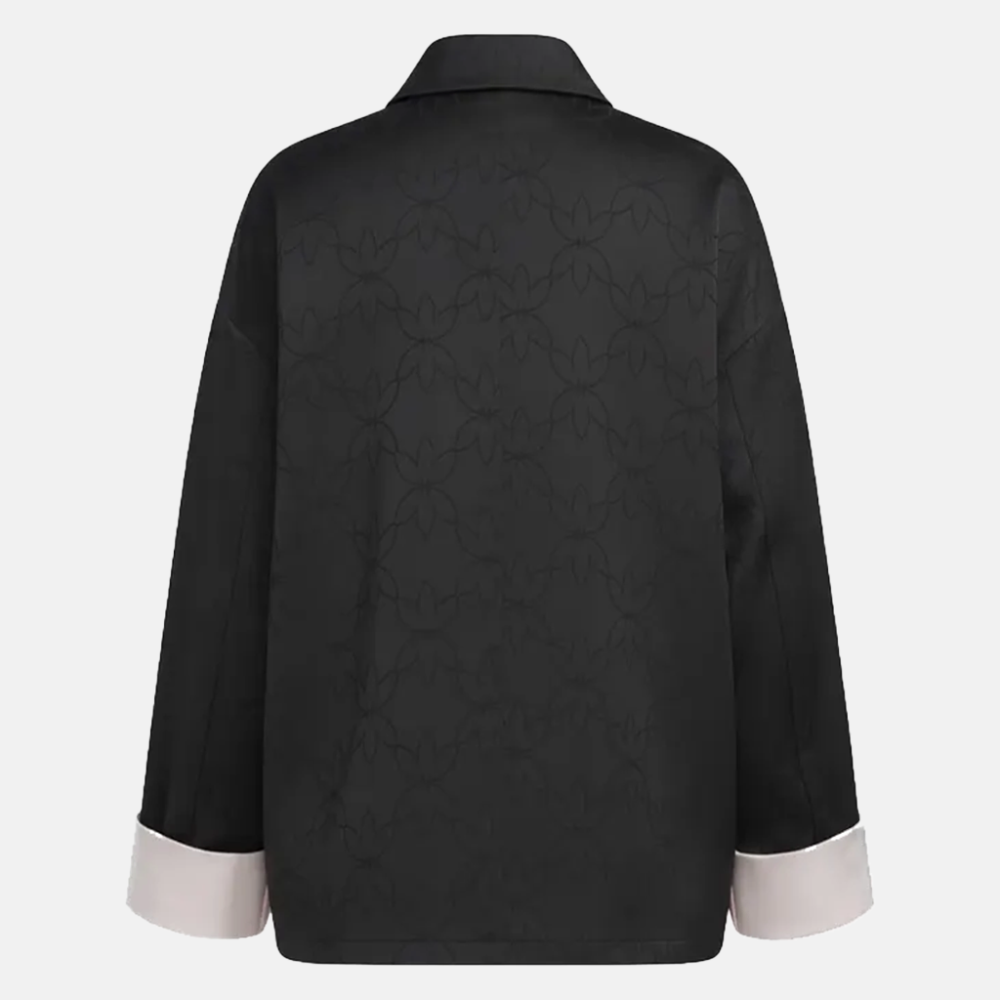 Adidas Chinese New Year Black Satin Jacket Back