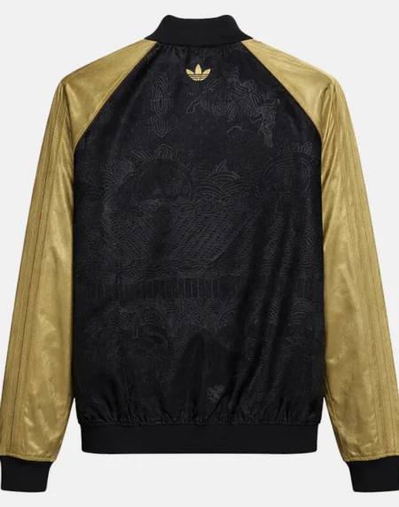 Adidas Chinese New Year Classic Black Gold And Red Jacket