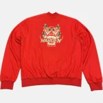 Adidas James Harden Chinese Orange Bomber Jacket Back