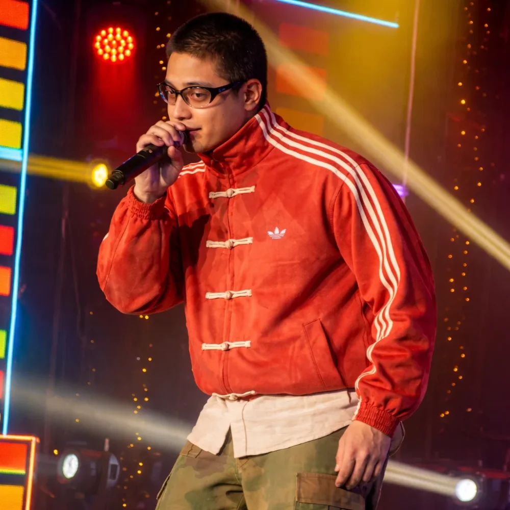 Daniel Padilla Adidas Chinese New Year Striped Red Jacket