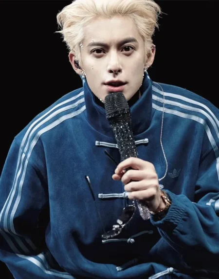 Dylan Wang Adidas CNY Blue Jacket