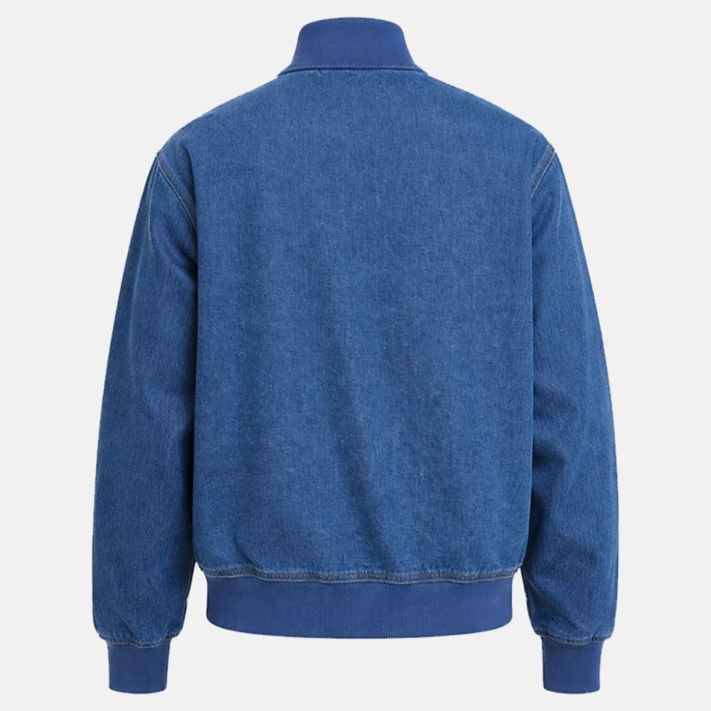 adidas Originals Firebird Blue Denim Jacket Back