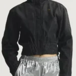 Adidas Black Denim Crop Jacket