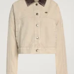 Adidas Canvas Beige Track Denim Jacket