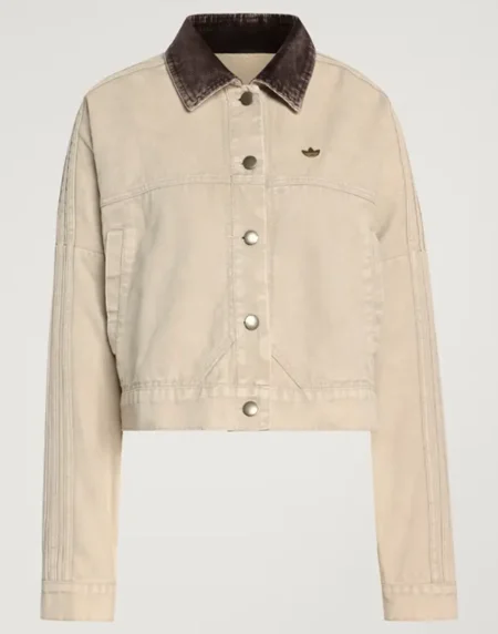 Adidas Canvas Beige Track Denim Jacket