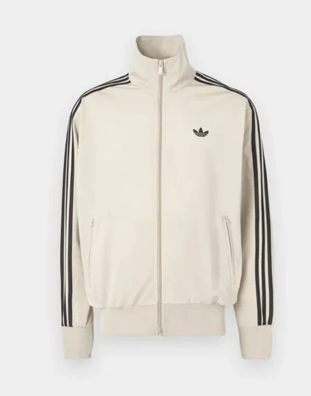 Adidas Firebird Black Stripe Cream Jacket