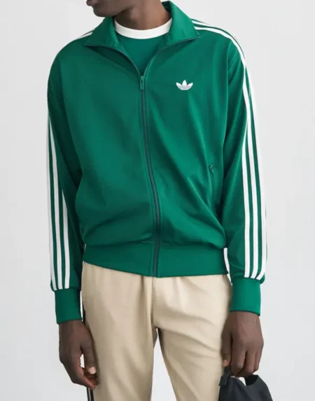 Adidas Firebird Green Front Jacket