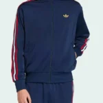Adidas Firebird Indigo Stripe Front Jacket