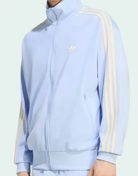 Adidas Firebird Light Blue Front Jacket