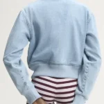Adidas Firebird Lightwash Denim Back Track Jacket