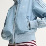 Adidas Firebird Lightwash Denim Track Jacket