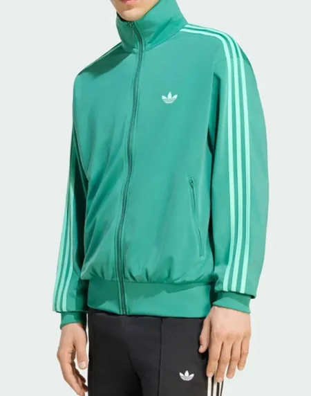 Adidas Firebird Mint Green Front Jacket