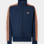 Adidas Firebird Orange Stripe Indigo Jacket