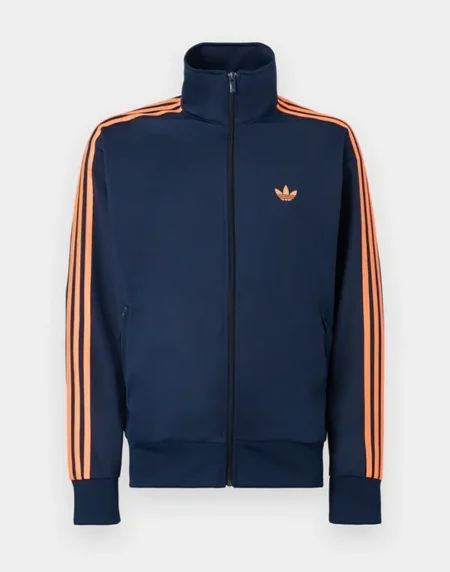 Adidas Firebird Orange Stripe Indigo Jacket