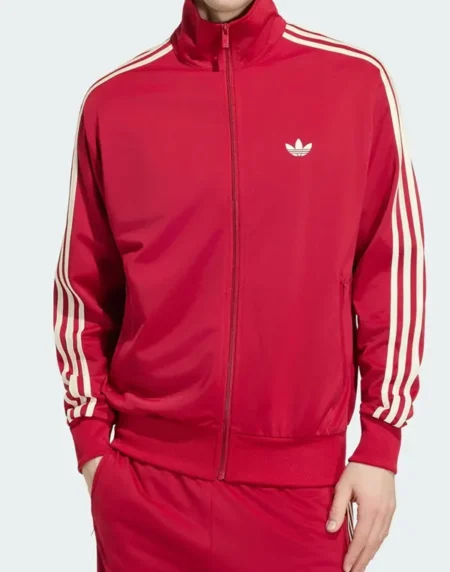 Adidas Firebird Red Front Track Jacket