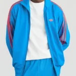 Adidas Firebird Sky Blue Front Jacket