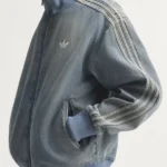 Adidas Firebird Worn Blue Denim Jacket