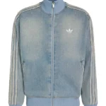 Adidas Firebird Worn Blue Denim Track Jacket