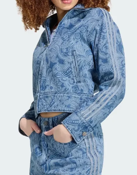 Adidas Liberty London Firebird Denim Jacket