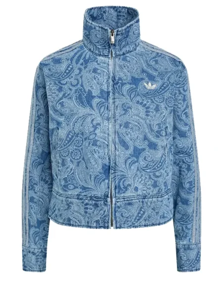 Adidas Liberty London Firebird Denim Zipper Jacket