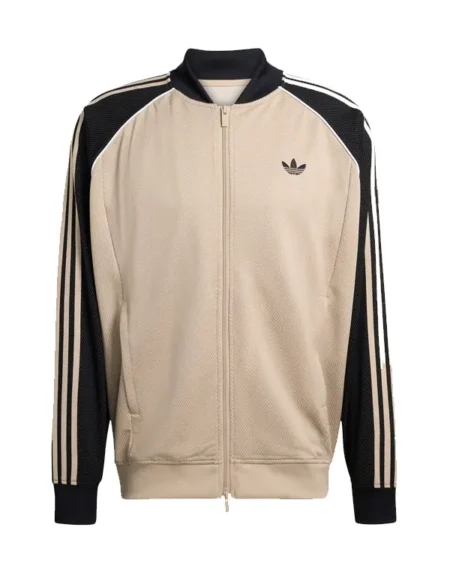 Adidas Loose Mesh Beige Track Top