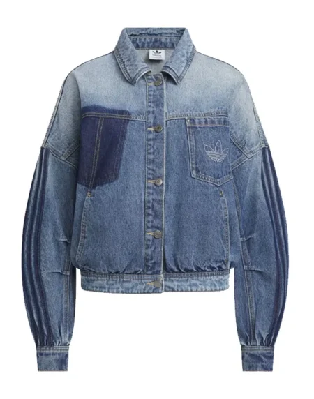 Adidas Originals Oversized Blue Front Denim Jacket