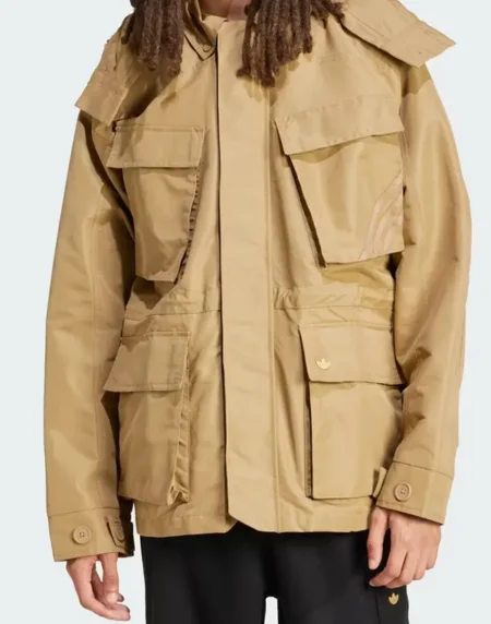 Adidas Premium Brown Front Coat