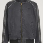 Adidas SST Black Denim Zipper Jacket