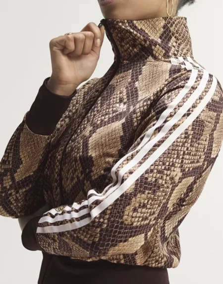 Adidas Snake Print Front Track Jacket