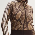 Adidas Snake Print Zipper Track Jacket