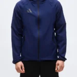 Adidas Tiro Travel Windbreaker Blue Front Jacket