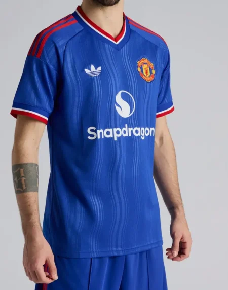 vManchester 27 Away Blue T Shirt