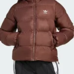 Adidas Adicolor Short Puffer Brown Jacket