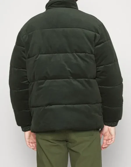 Adidas Cord Down Cotton Green Jacket