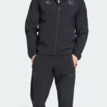 Adidas Madrid Travel Windbreaker Black Jacket