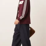 Adidas Retro Track Burgundy Jacket