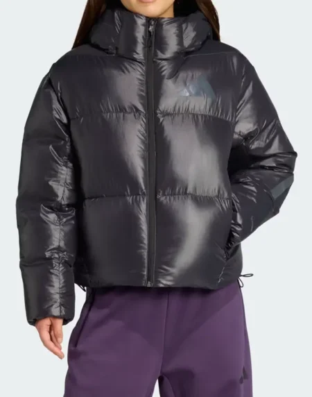 Adidas Puffer Climawarm Down Black Jacket