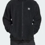 Adidas Trefoil Essentials Teddy Black Jacket
