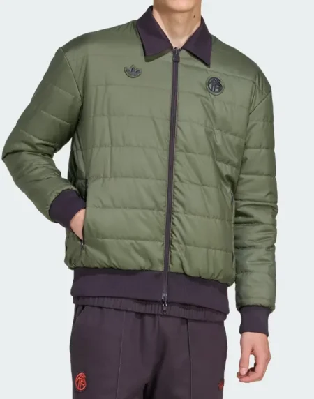 FC Bayern Terrace Icons Olive Green Jacket