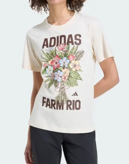 Farm Rio Graphic Beige T Shirt