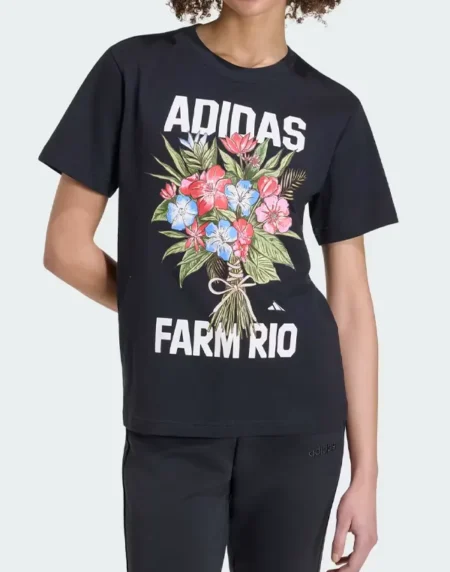 Farm Rio Graphic Black T Shirt