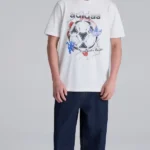 Manchester Graphic White T Shirt