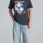 Manchester United Graphic Gray T Shirt