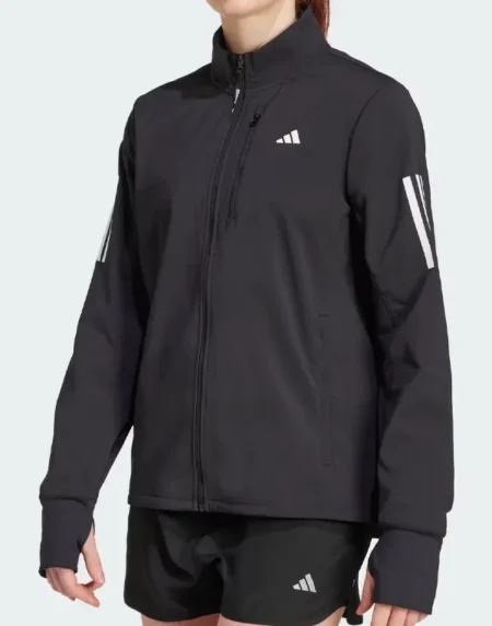 Own The Run Winterized Black Jacket