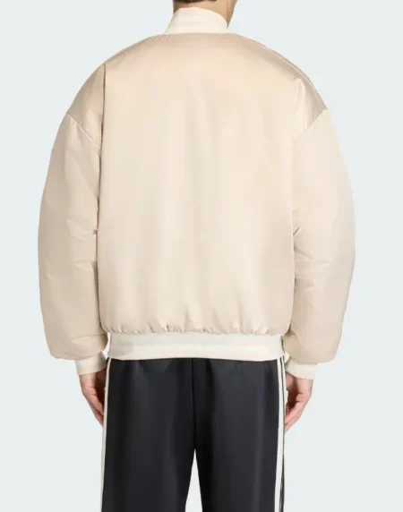 Stadium Insulated Beige back Jacket